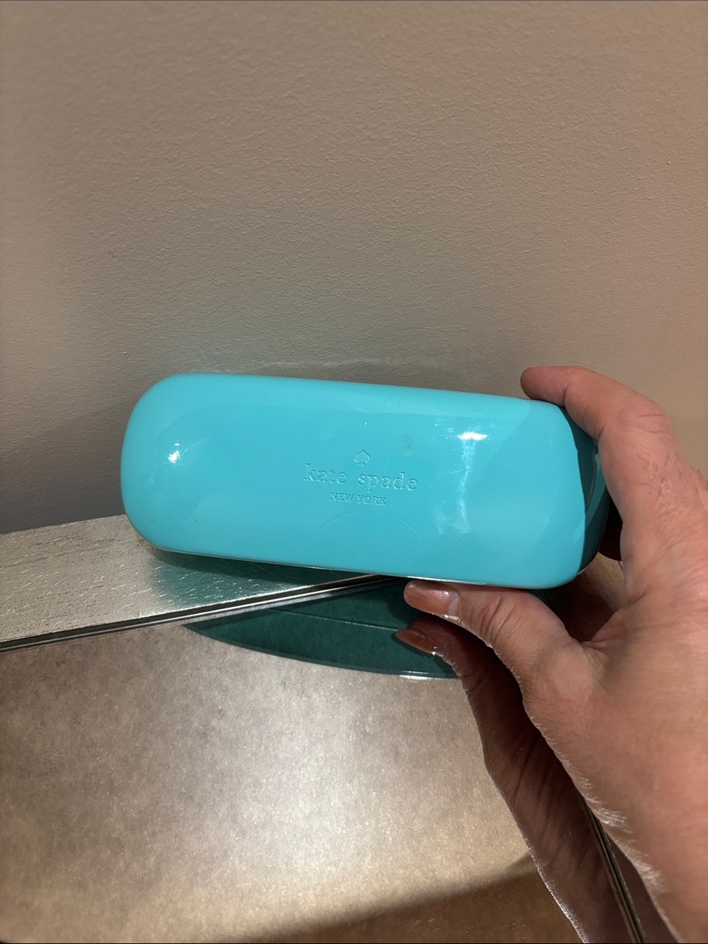 Kate Spade New York sunglasses case  . Minor stains as pictured.